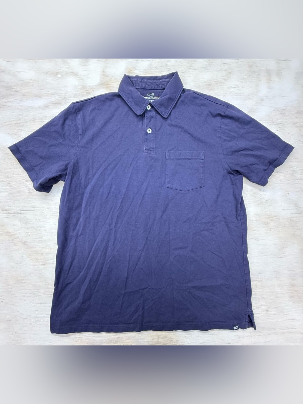Vineyard Vines Navy 100% Pima Cotton Short-Sleeve Polo Shirt Men’s M